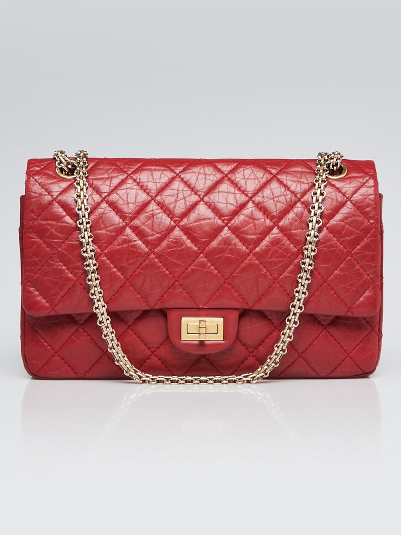 Chanel Red 2.55 Reissue Quilted Calfskin Leather 226 Flap Bag