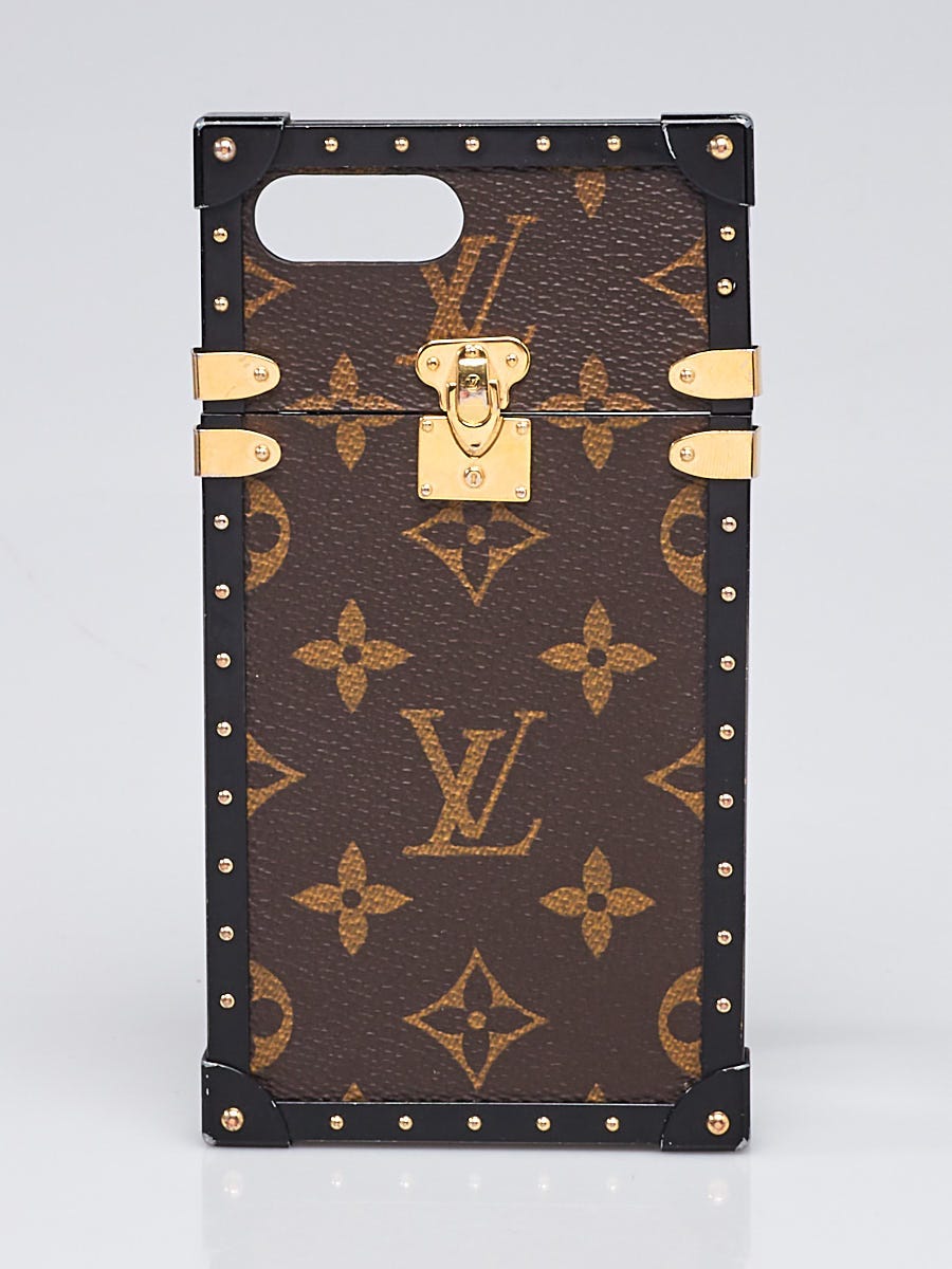 Brown Monogram LV Repurposed iPhone Case