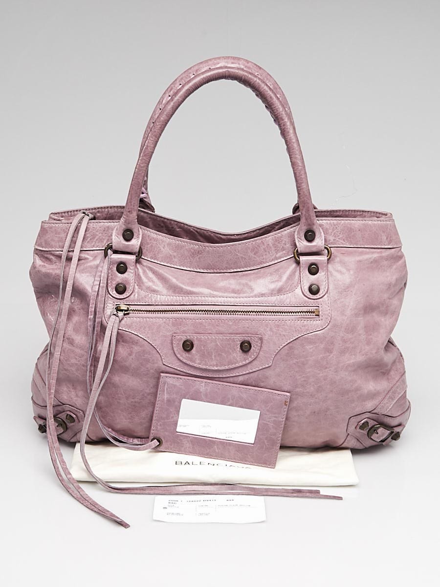 Balenciaga Jacinthe Lambskin Leather Purse Bag | Yoogi's Closet