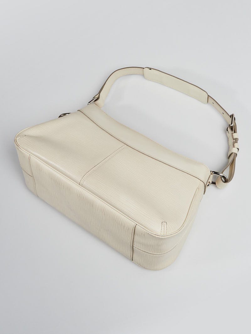 Louis Vuitton White Epi Leather Turenne PM Bag - Yoogi's Closet