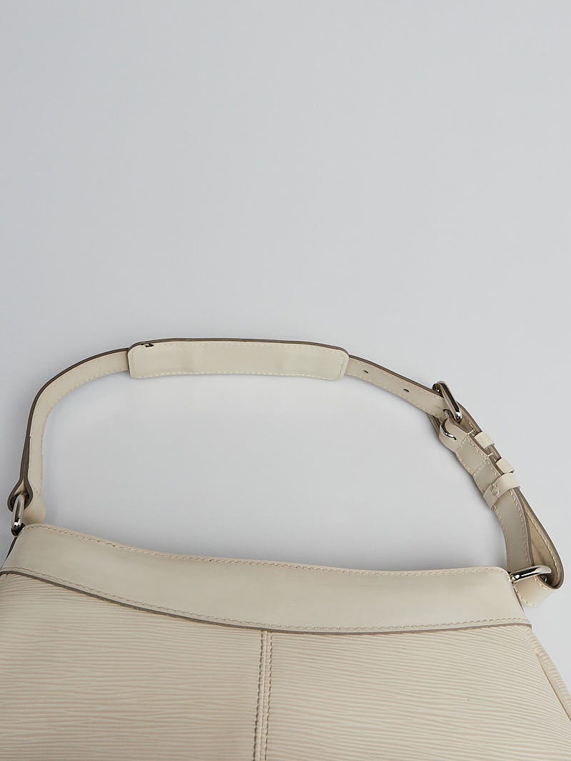 Louis Vuitton White Epi Leather Turenne PM Bag - Yoogi's Closet