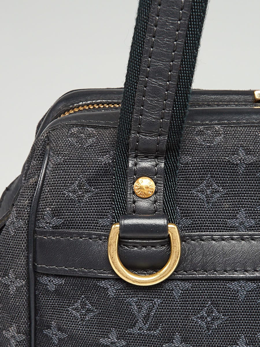 Louis Vuitton Navy Blue Mini Lin Canvas Josephine PM Bag | Yoogi's