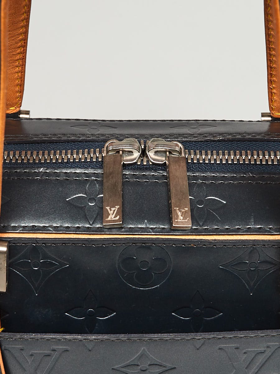 Louis Vuitton Blue Monogram Mat Shelton Bag | Yoogi's Closet