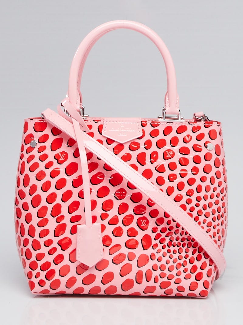Louis Vuitton Women's Pink Vernis Leather Jungle Dots Open Tote