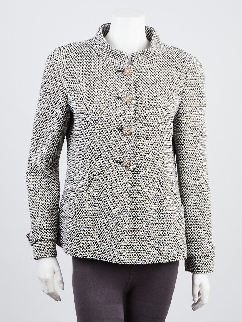 Chanel Ecru Fantasy Tweed Jacket Size 6/38 - Yoogi's Closet