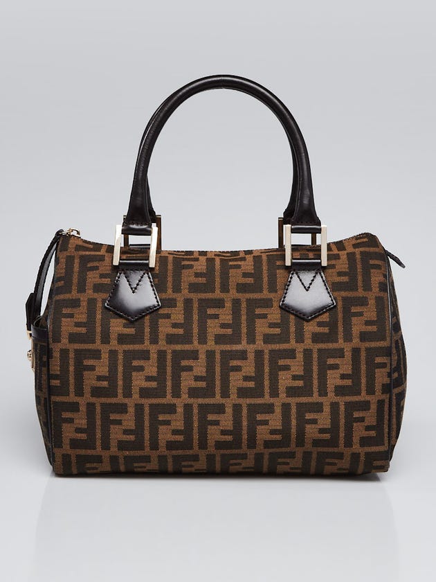 Fendi Baulotto Chef Zucca Canvas Bowler Bag - 8BL104
