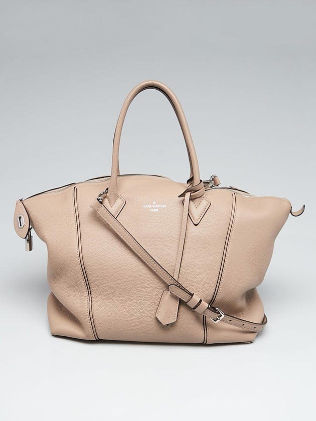 Louis Vuitton Galet Veau Cachemire Calfskin Leather Soft Lockit MM Bag