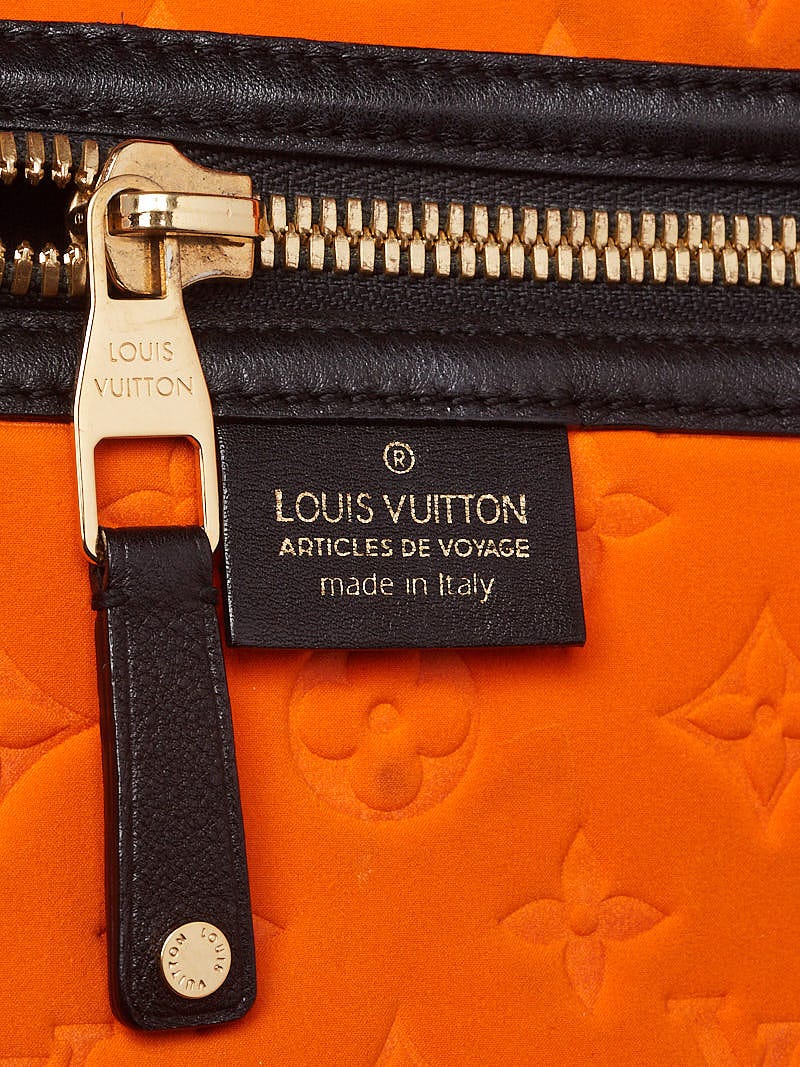 L V Limited Edition Orange Monogram Neoprene Scuba MM, Luxury