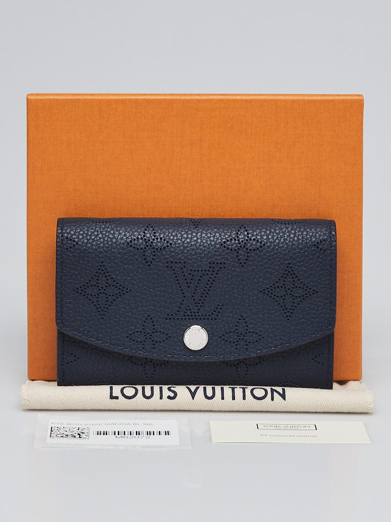 Louis Vuitton Monogram Empreinte Leather Emilie Wallet Marine