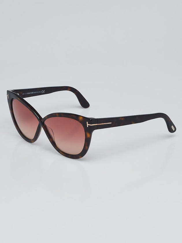 Tom Ford Tortoise Shell Acetate Frame Gradient Tint Arabella Sunglasses-TF511
