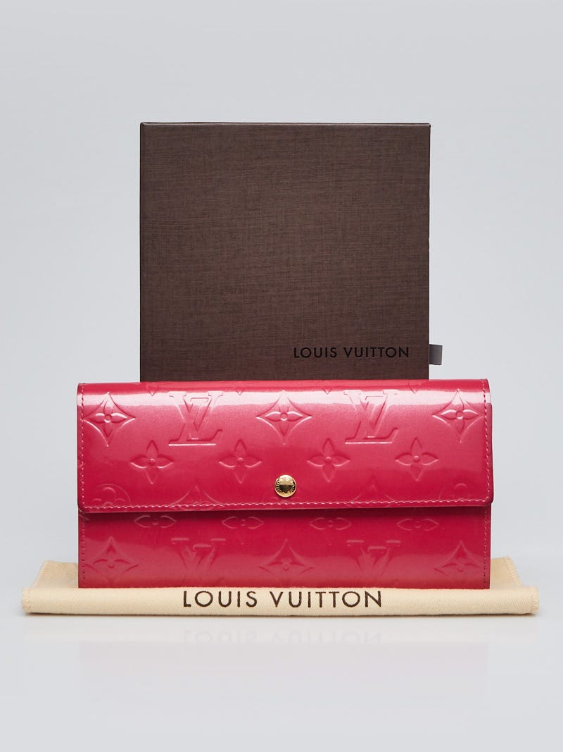 Louis Vuitton Framboise Monogram Vernis Sarah Wallet