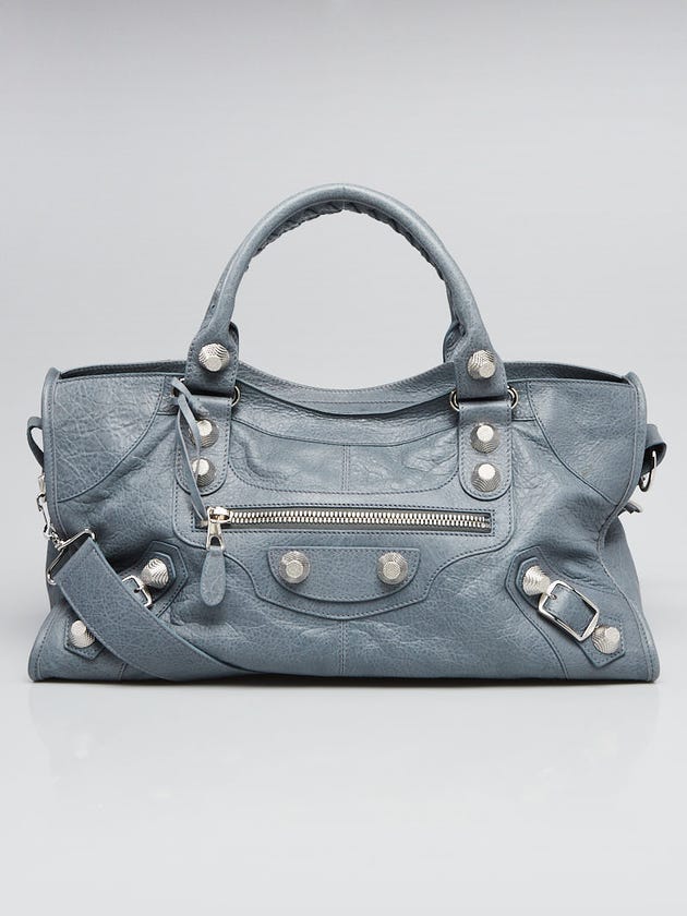 Balenciaga Ardoise Lambskin Leather Giant 21 Silver Part-Time  Bag