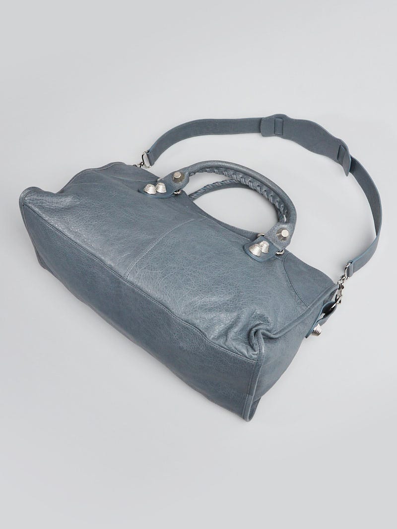 Akiさん専用BALENCIAGA ジャイアントタウン バッグ グレー Balenciaga Ardoise Lambskin Leather Giant 21 Silver Part-Time Bag