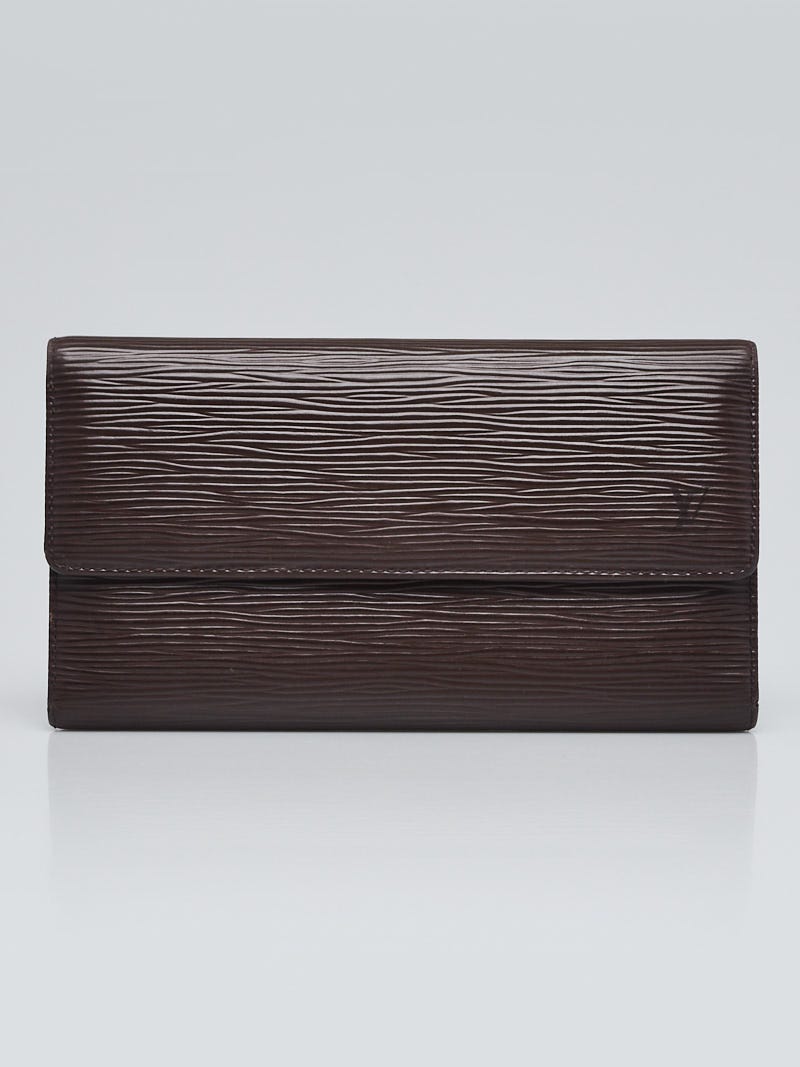 Louis Vuitton Moka Epi Leather Checkbook Cover - Yoogi's Closet