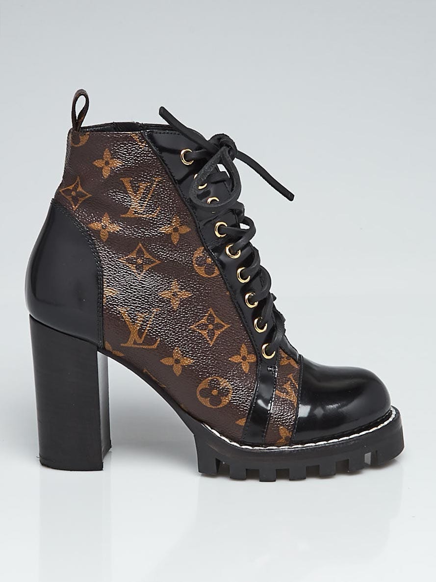 Louis Vuitton Monogram Coated Canvas Star Trail Ankle Boot Size 7