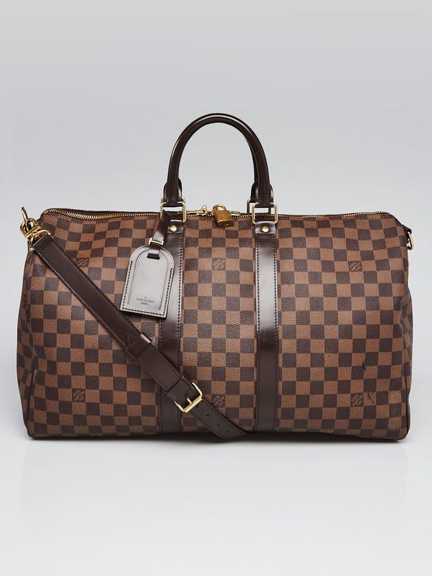 Louis Vuitton Damier Canvas Keepall 45 Bandouliere Bag