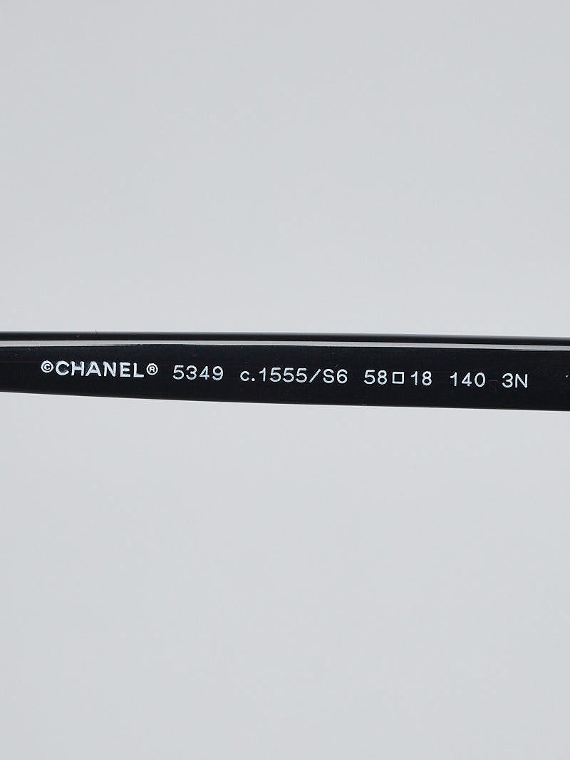 Chanel Black/Grey Gradient Plastic Oversized Sunglasses  display picture 3
