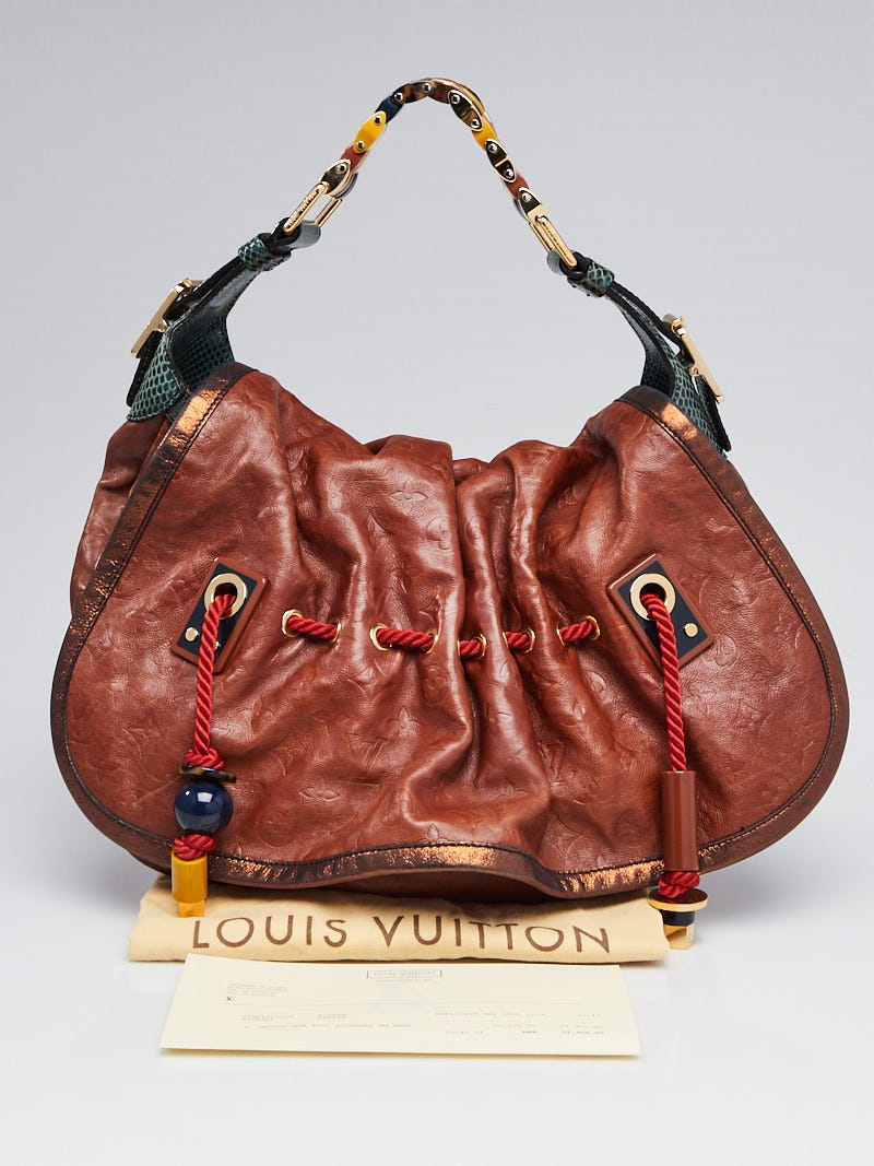 LOUIS VUITTON Monogram Epices Kalahari PM Red Shoulder Bag Handbag