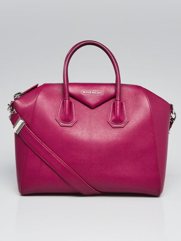 Givenchy Purple Sugar Goatskin Leather Medium Antigona Bag