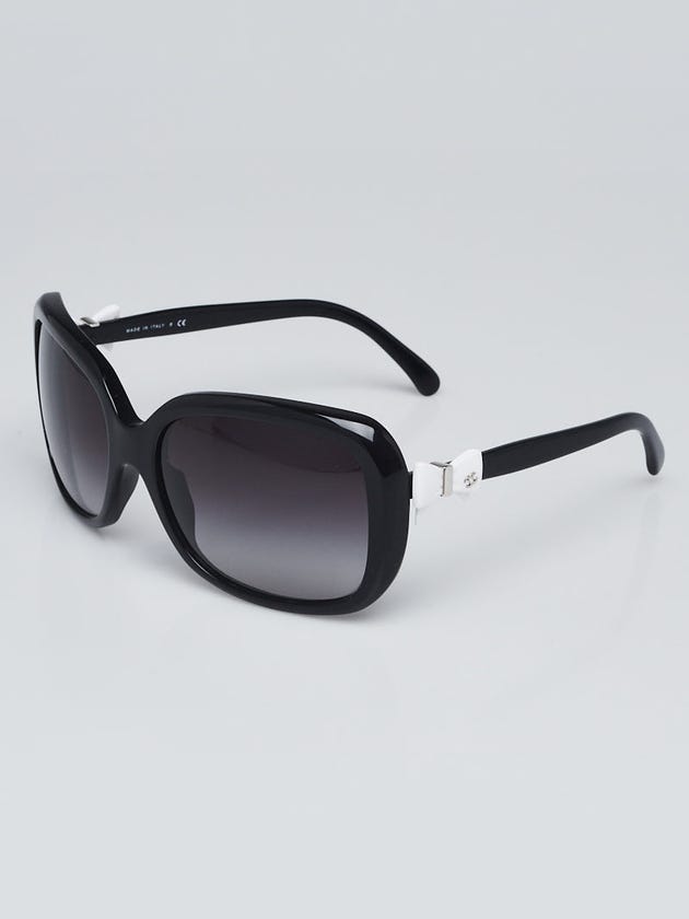 Chanel Black Frame Gradient Tint Bow Sunglasses-5171