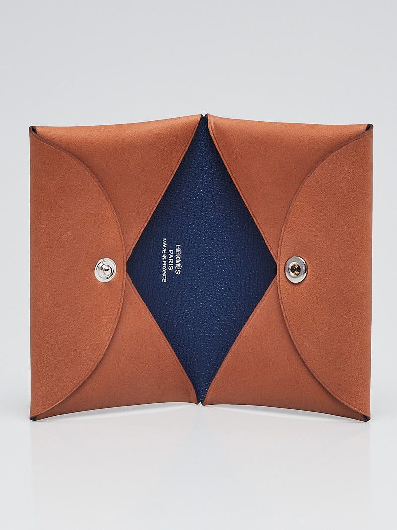 Hermes, Bags, Hermes Calvi Card Holder Bi Color