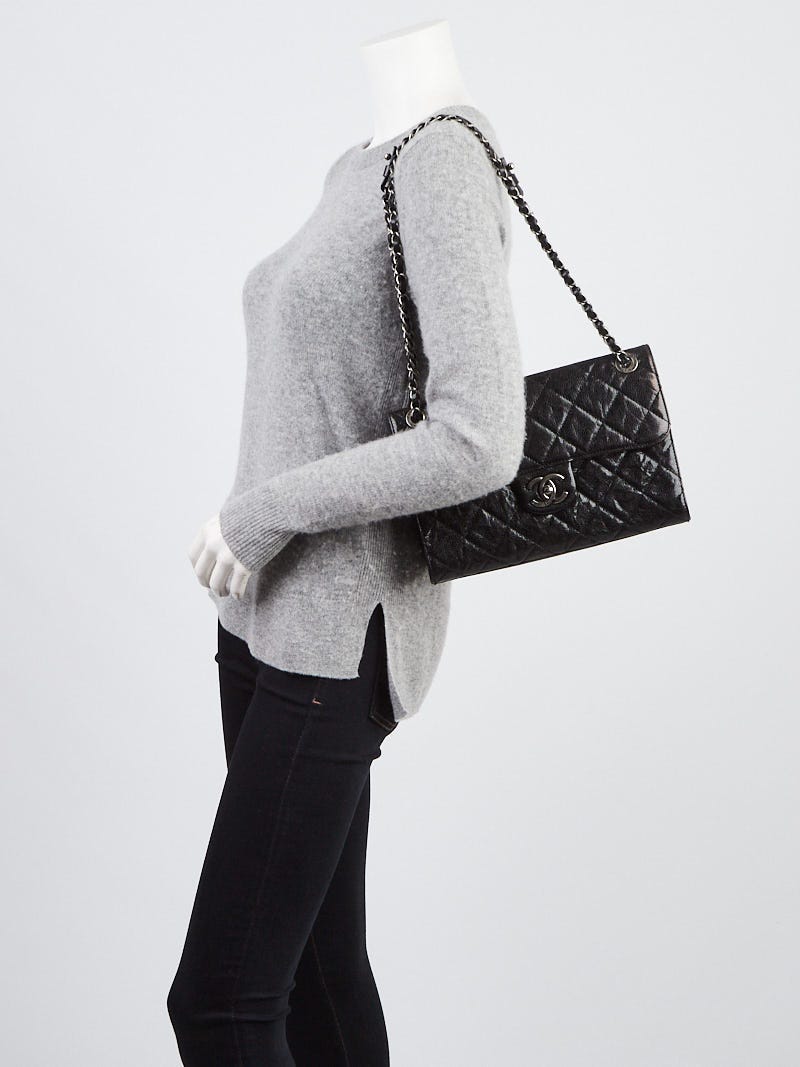 Buy Chanel CC Crave Tote Quilted Glazed Caviar Black 1244501