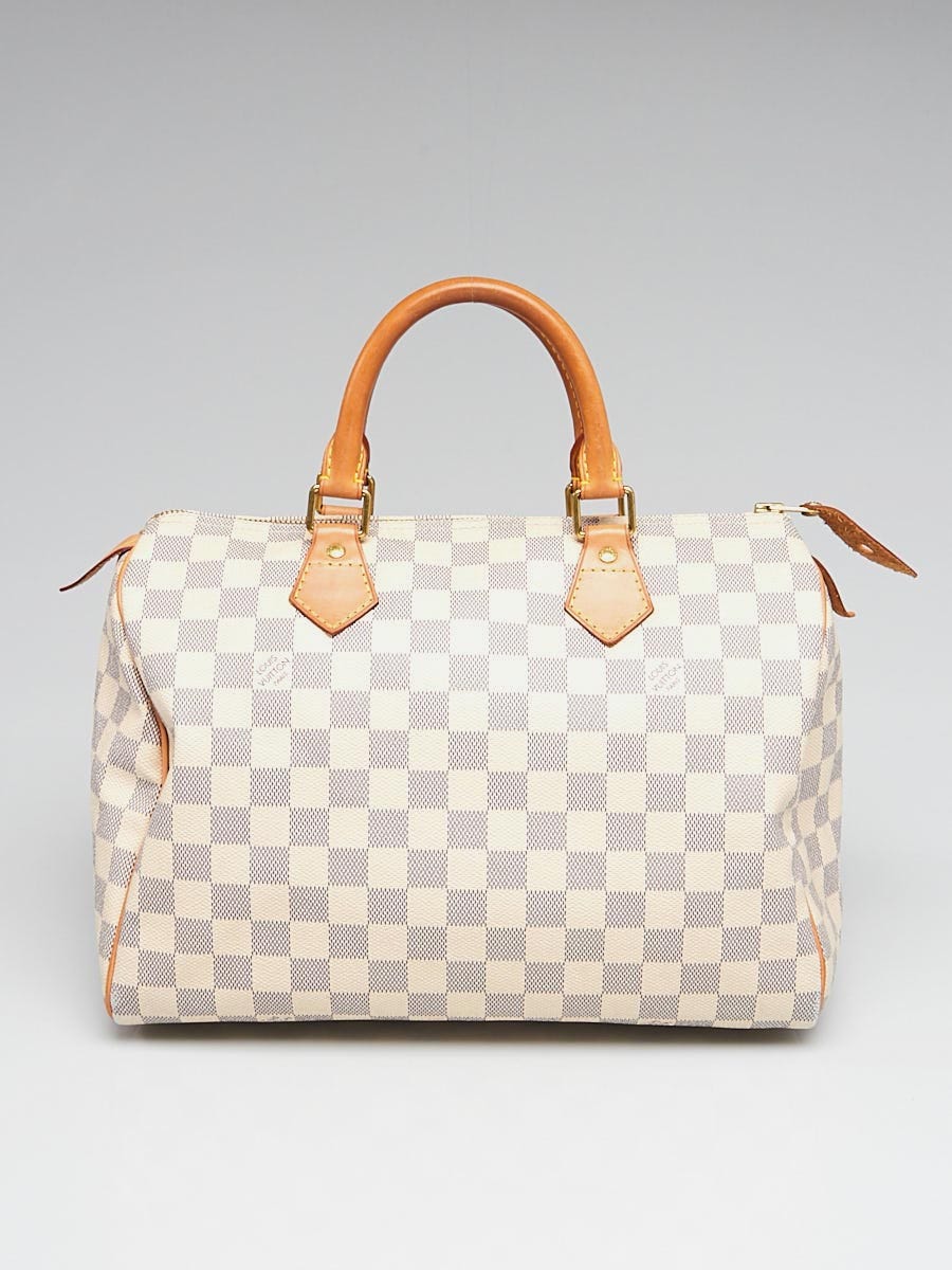 Louis Vuitton - Authenticated Speedy Handbag - Cloth Beige for Women, Never Worn