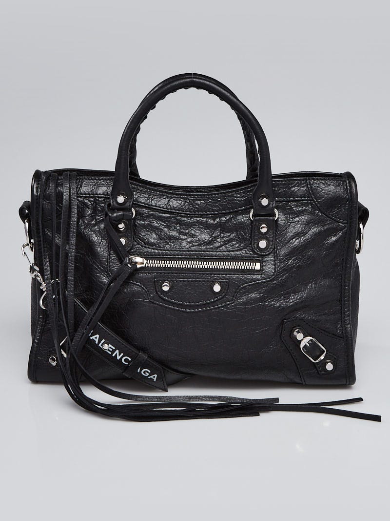 Balenciaga Leather Logo Shoulder Strap - Black Bag Accessories