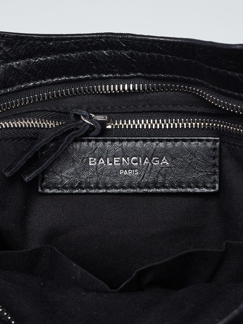 Balenciaga Classic Logo Shoulder Strap Leather Black 1318051