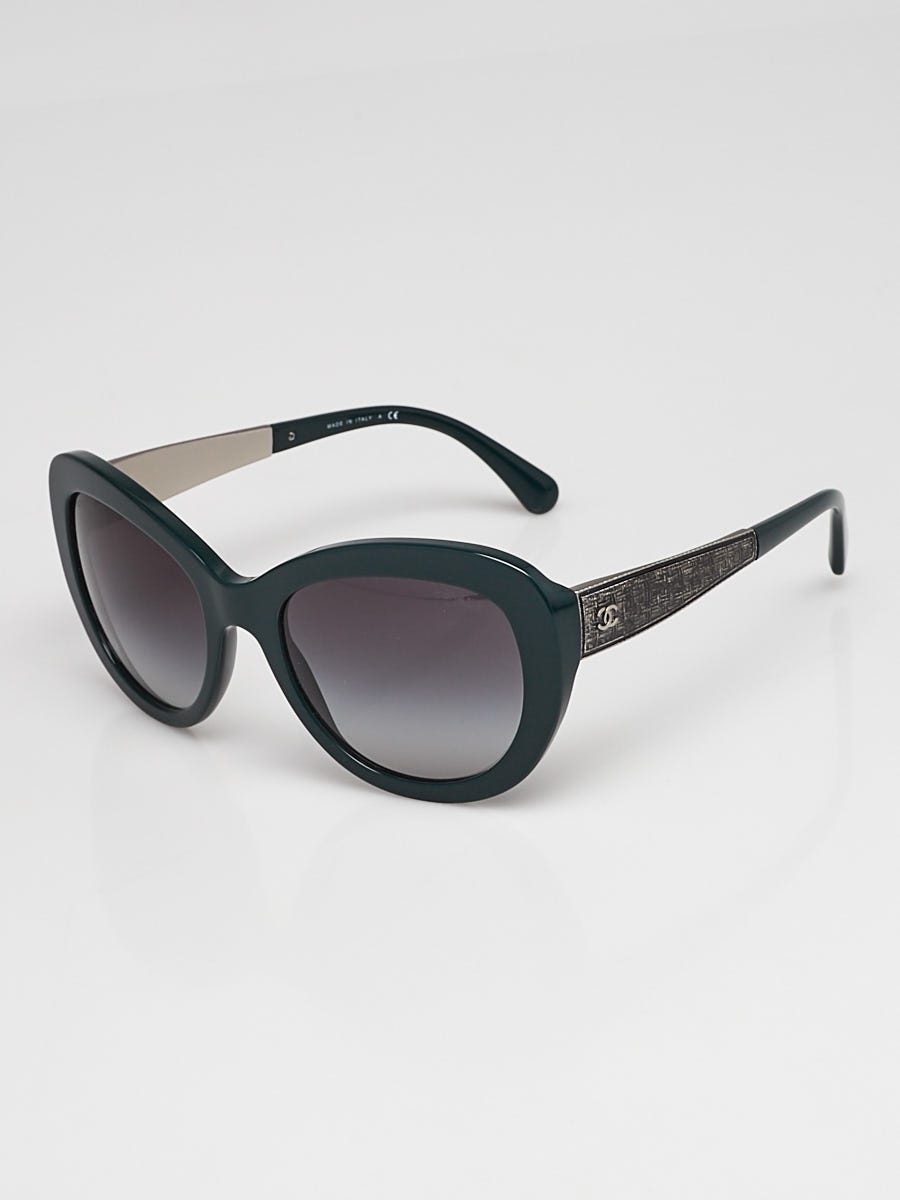 Sell Chanel Pearl Butterfly Gradient Sunglasses - Black