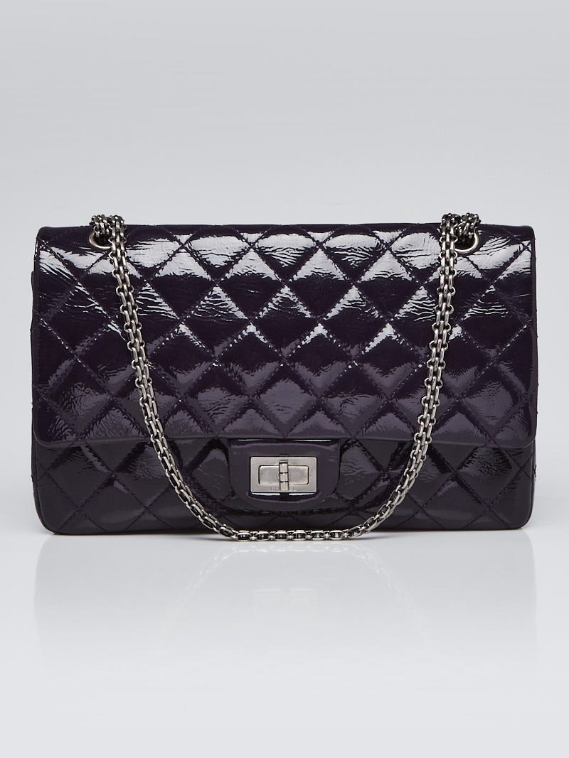 2.55 patent leather crossbody bag Chanel Purple in Patent leather