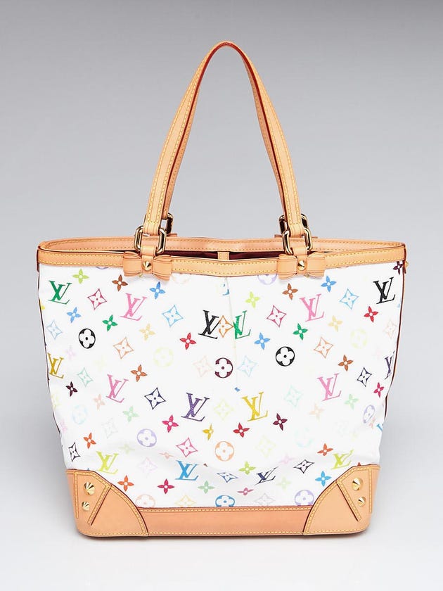 Louis Vuitton White Monogram Multicolore Sharleen MM Bag