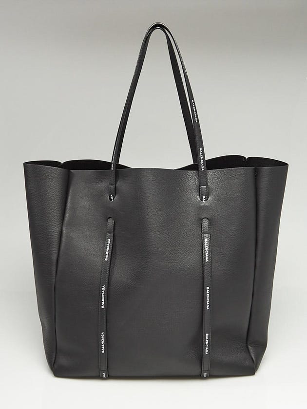 Balenciaga Black Grain Leather Everyday Tote Bag