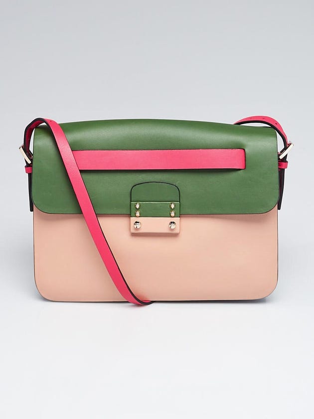 Valentino Multicolor Leather Crossbody Flap Bag