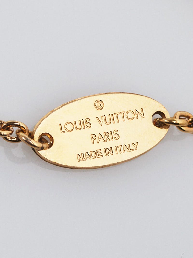 Louis Vuitton Flower Full Gold Tone Bracelet Louis Vuitton