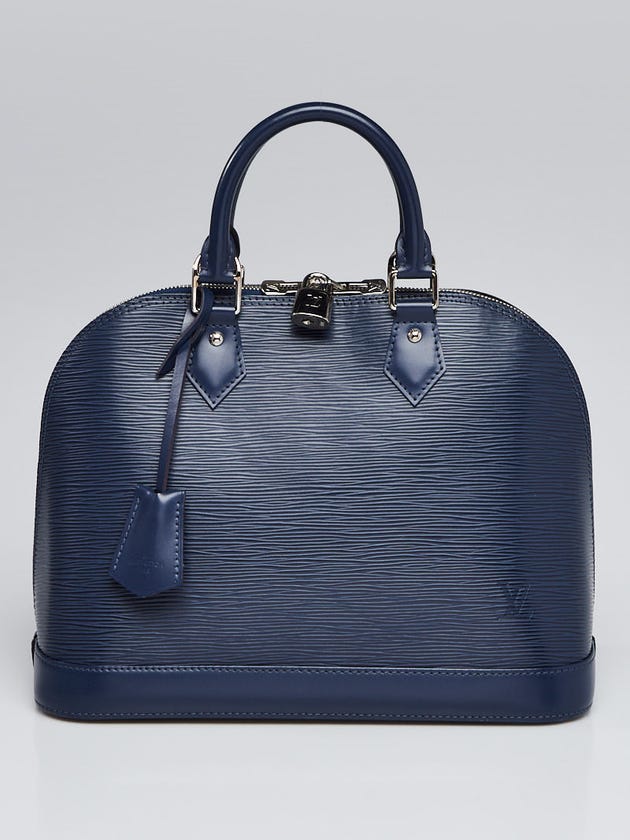 Louis Vuitton Saphir Epi Leather Alma PM Bag