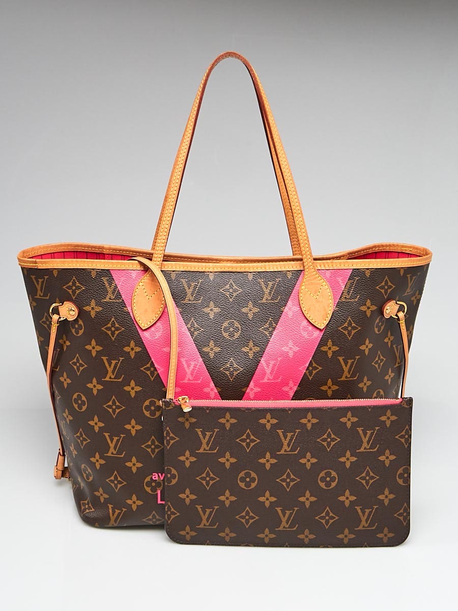 Louis Vuitton Monogram Canvas Neverfull MM Limited Edition with PINK  Interior 