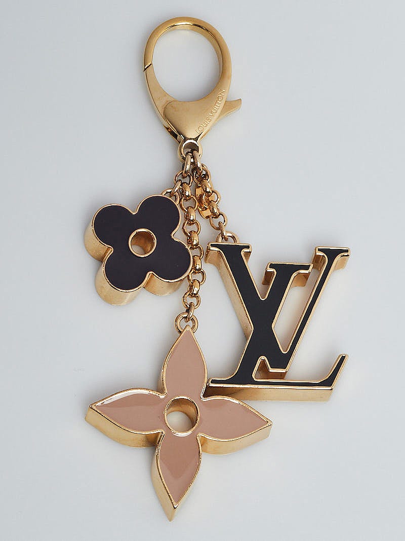 Louis Vuitton Gold Tone Fleur De Monogram Charm Bag Charm & Key Chain