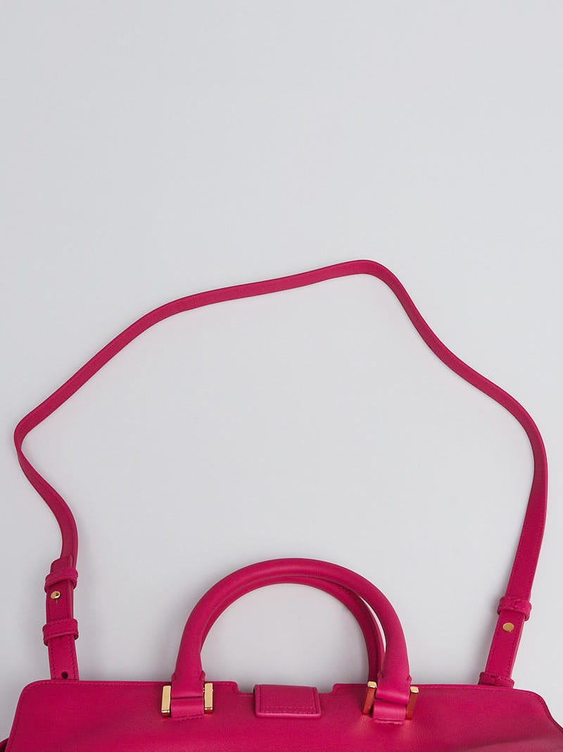 Yves Saint Laurent Pink Smooth Calfskin Leather Small