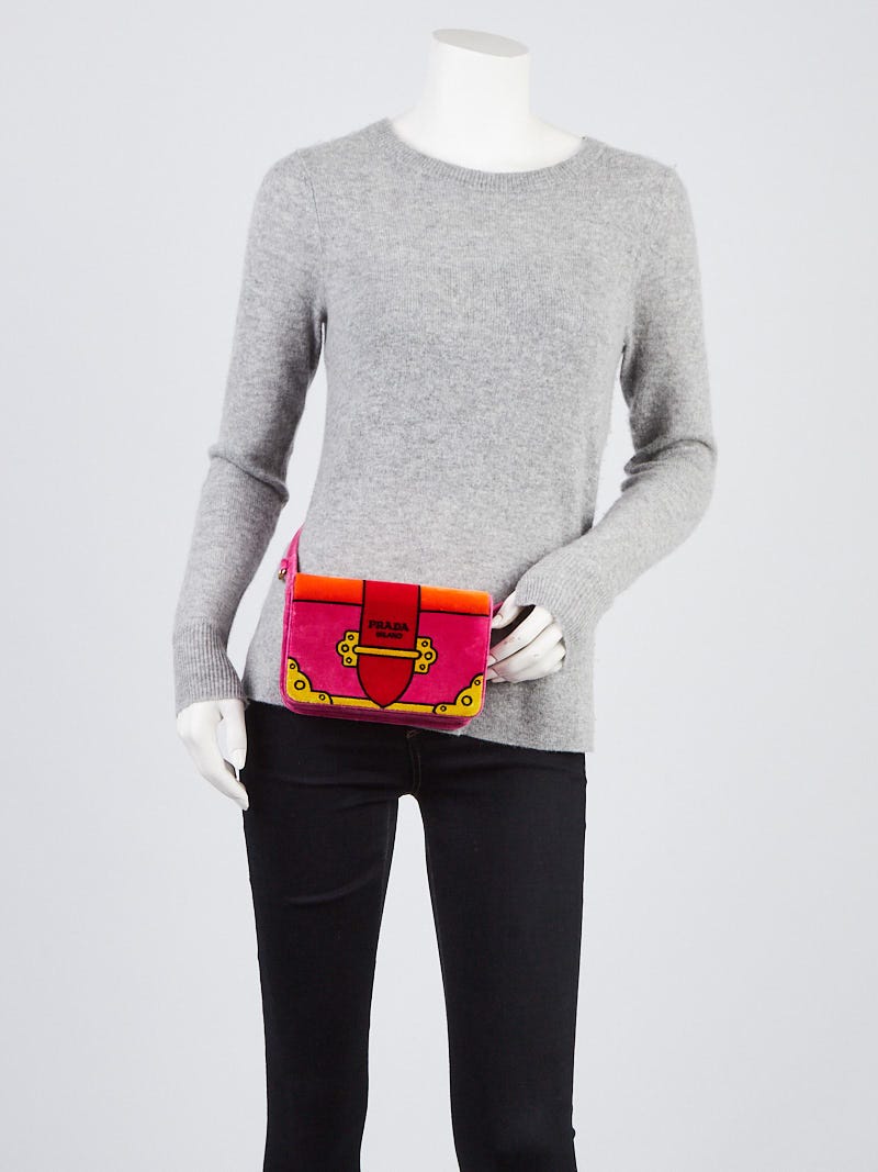 Prada Cahier Trompe L'Oeil velvet bag: our latest obsession