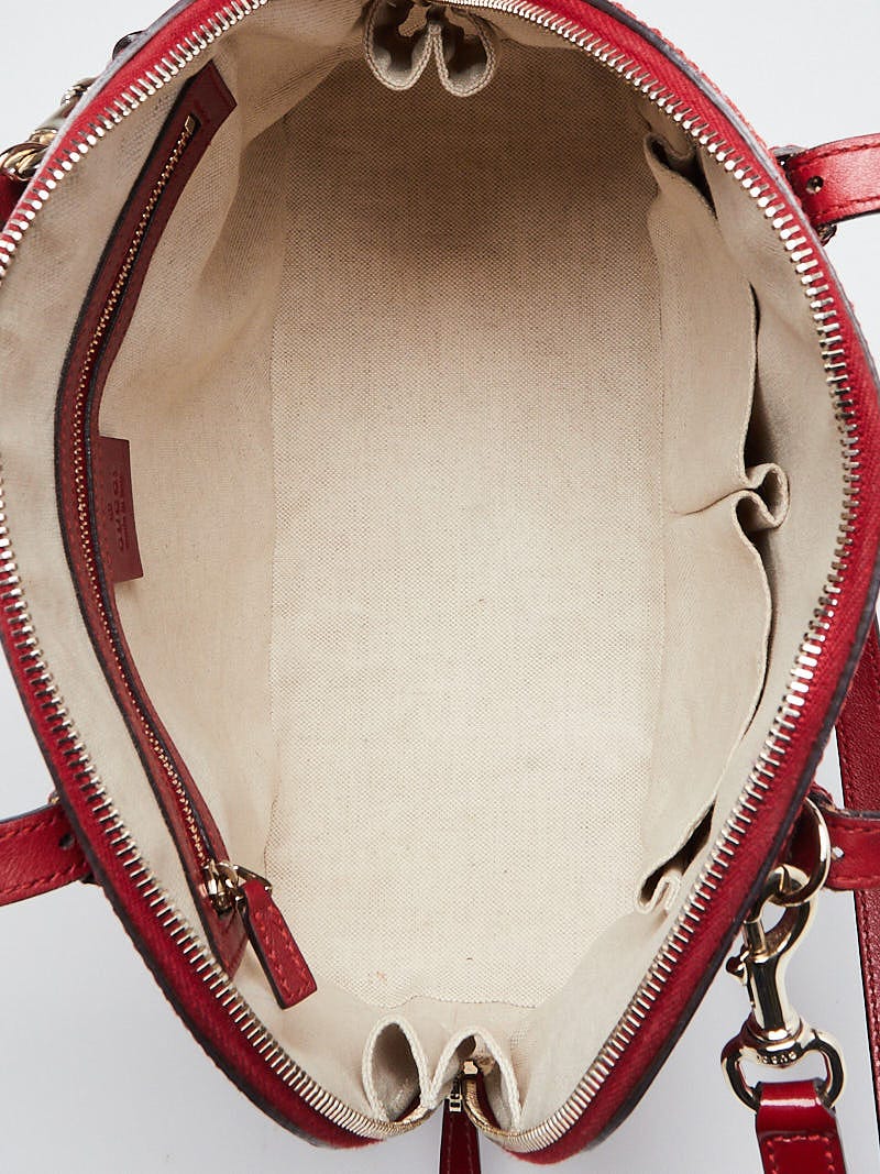 Gucci Red Microguccissima Patent Leather Nice Top Handle Bag
