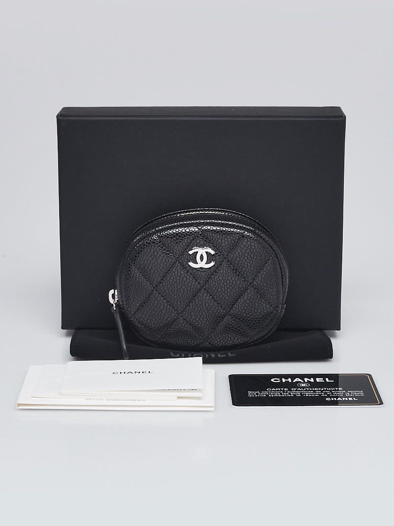 Chanel Dark Blue Caviar Leather CC Zip Coin Purse Chanel | TLC