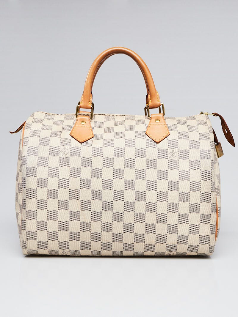 Louis Vuitton Damier Azur Canvas Speedy 30 Bag - Yoogi's Closet