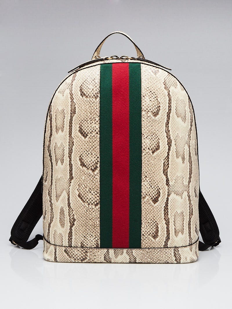 Gucci python outlet backpack