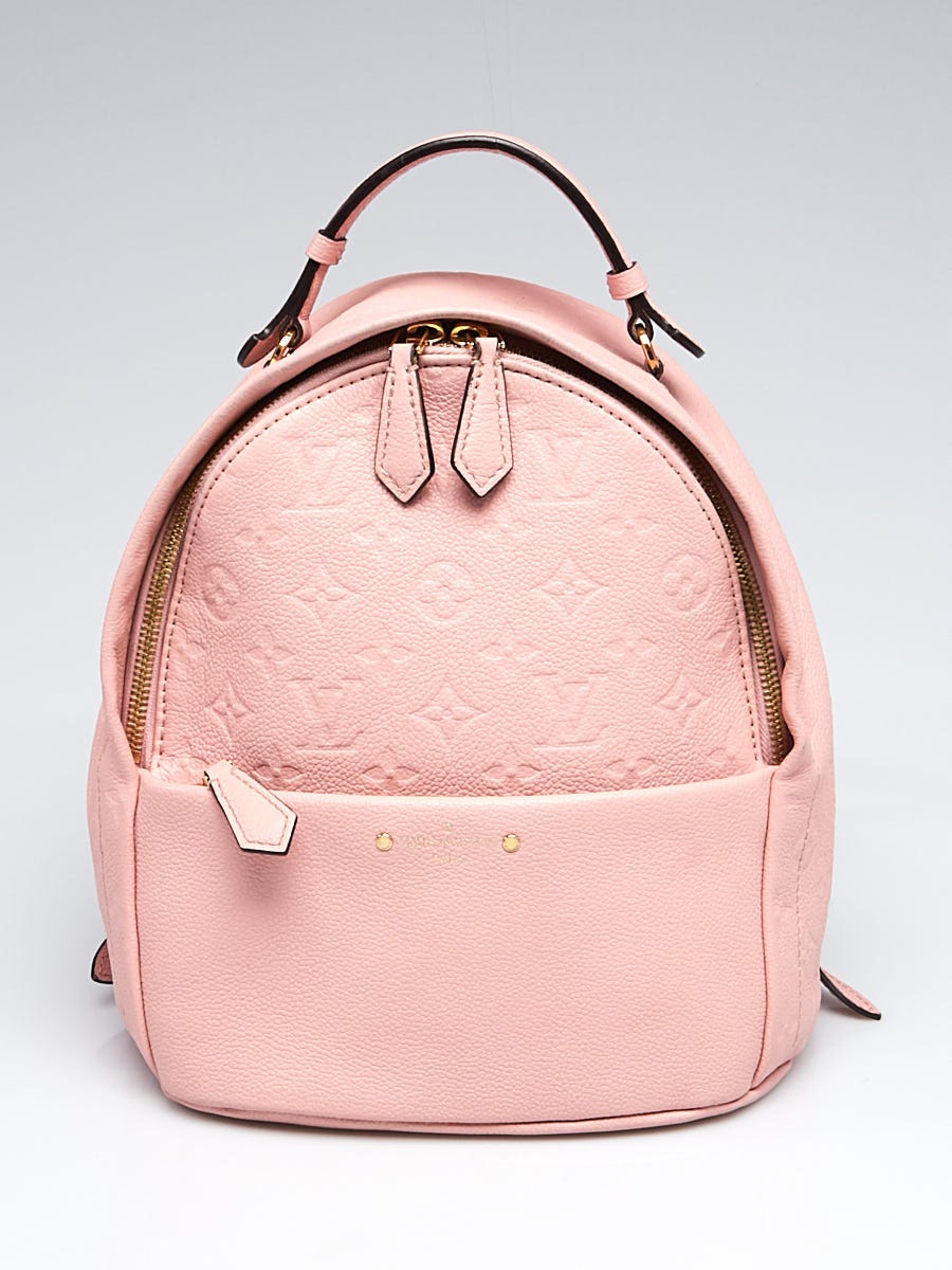 SOLD. Louis Vuitton Empreinte leather pink backpack bag. New