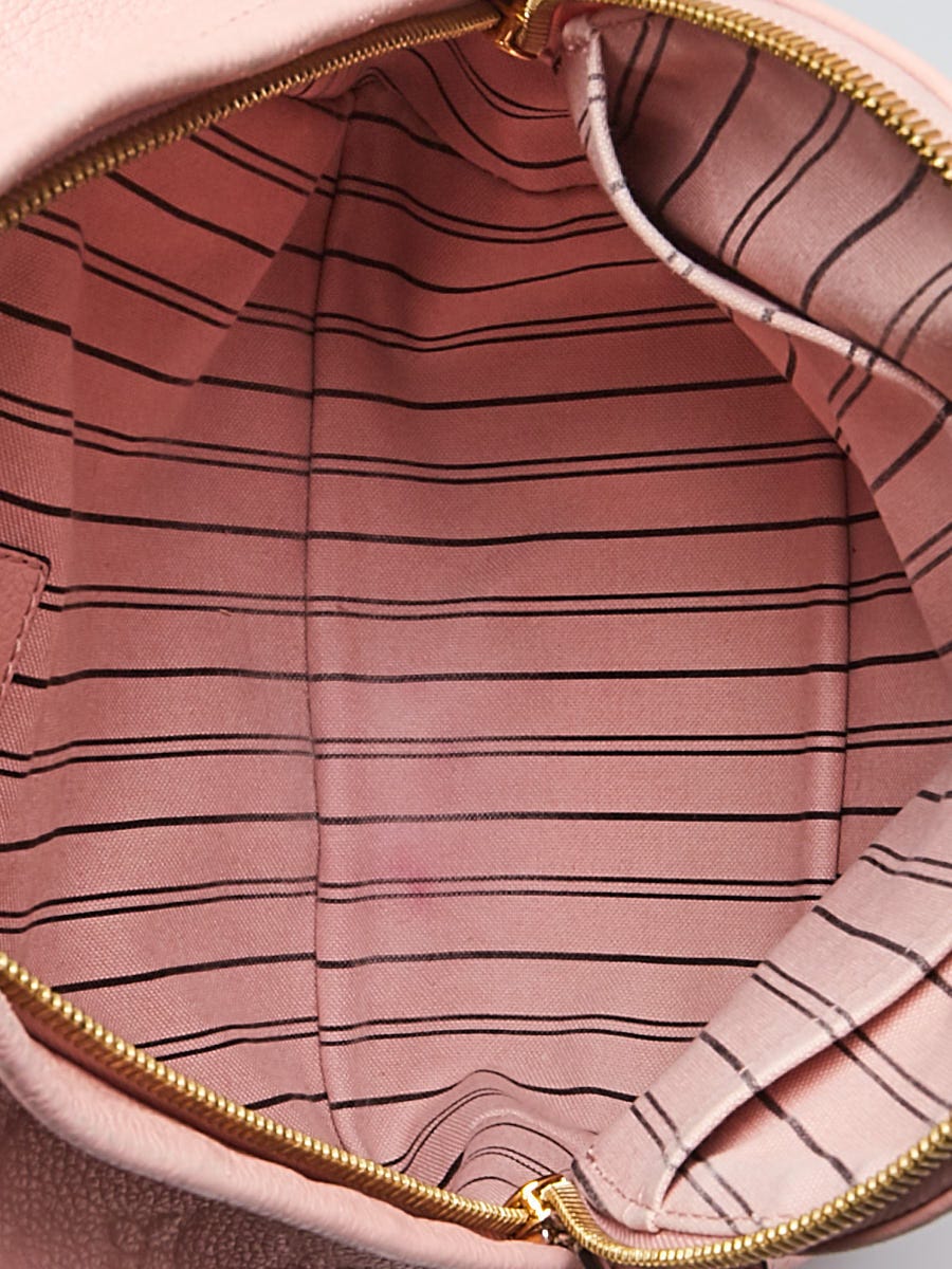 Louis Vuitton Rose Poudre Monogram Empreinte Leather Sorbonne Backpack Bag  - Yoogi's Closet