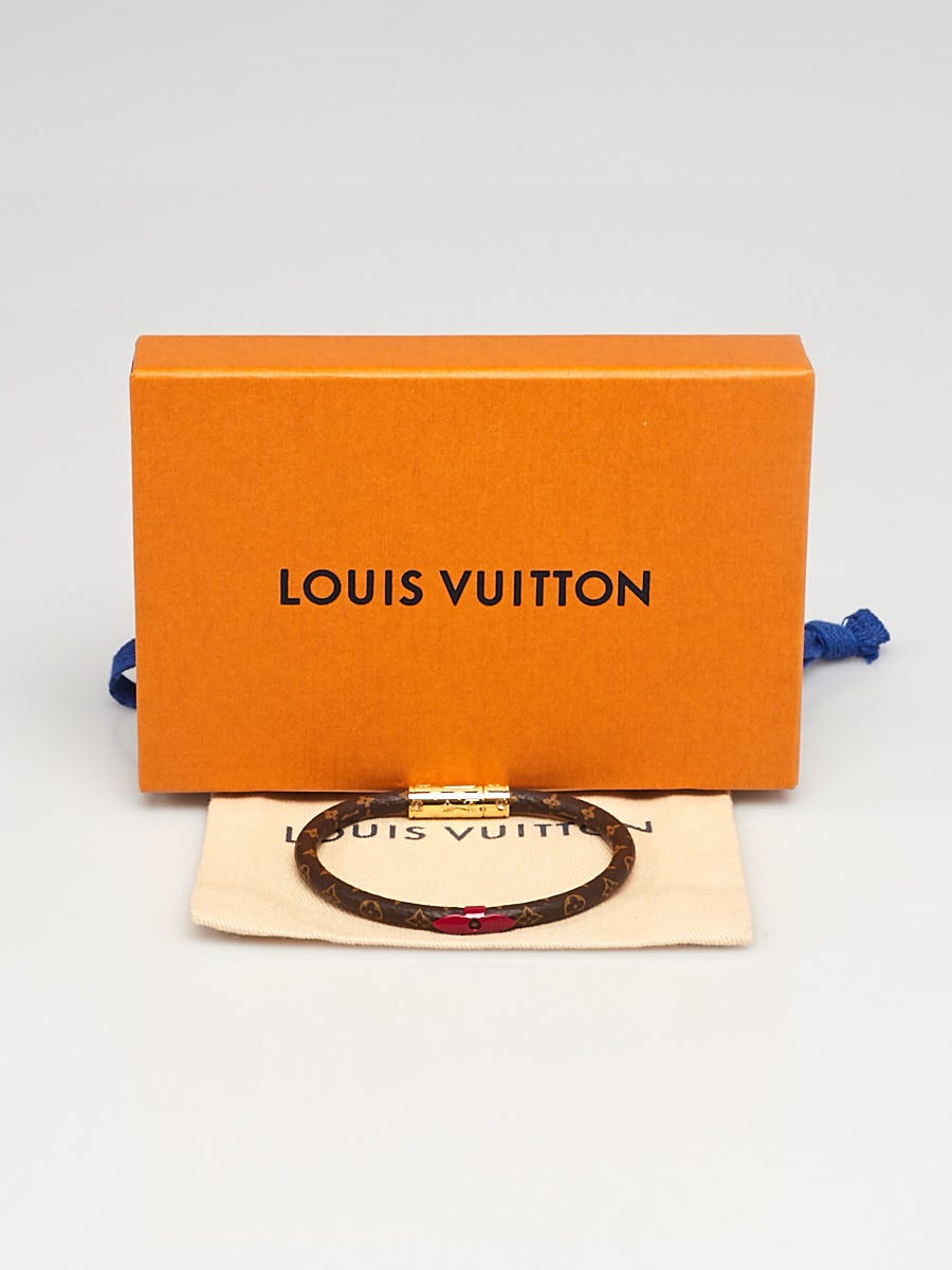 Louis Vuitton Red Monogram Canvas Daily Confidential Bracelet - Yoogi's  Closet