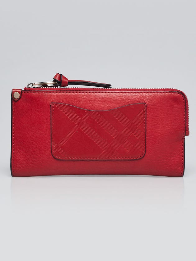 Burberry Brit Red Leather Lexi Wallet