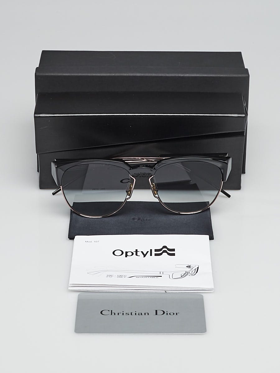 Christian Dior Black Acetate Spectral Sunglasses | Yoogi's Closet