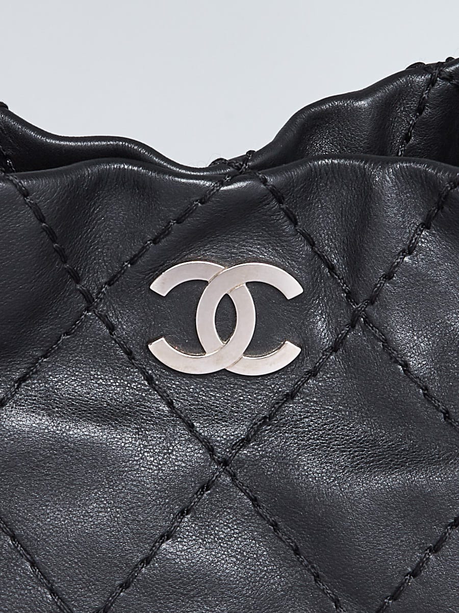 Chanel Black Diamond Stitch Leather Outdoor Ligne Accordion Flap Bag -  Yoogi's Closet